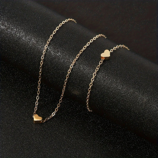 Armband Gold Herz Anhänger