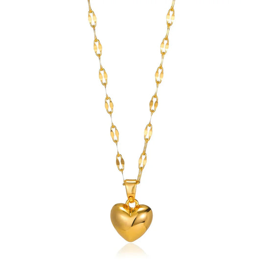 Gold Heart Necklace Small