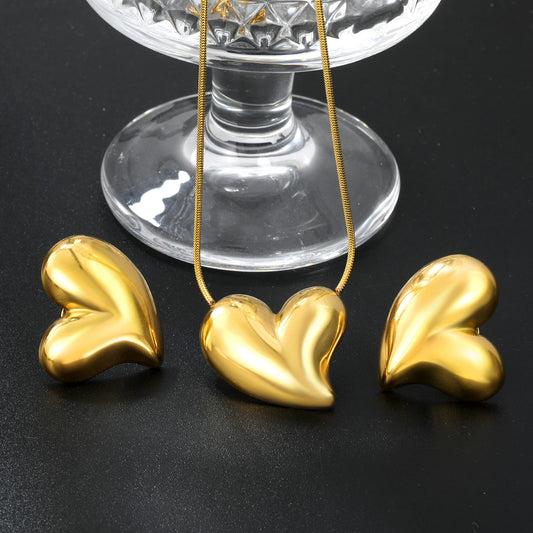 Ohrringe Mit Herzanhänger Gold