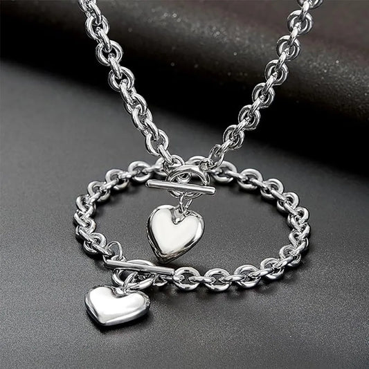 armband silber herz anhänger