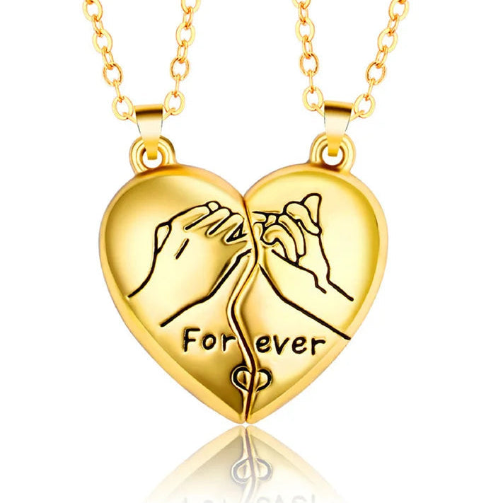 Geteiltes Herz Kette Gold