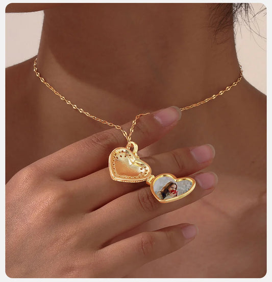 Herz Anhänger Gold Mit Foto