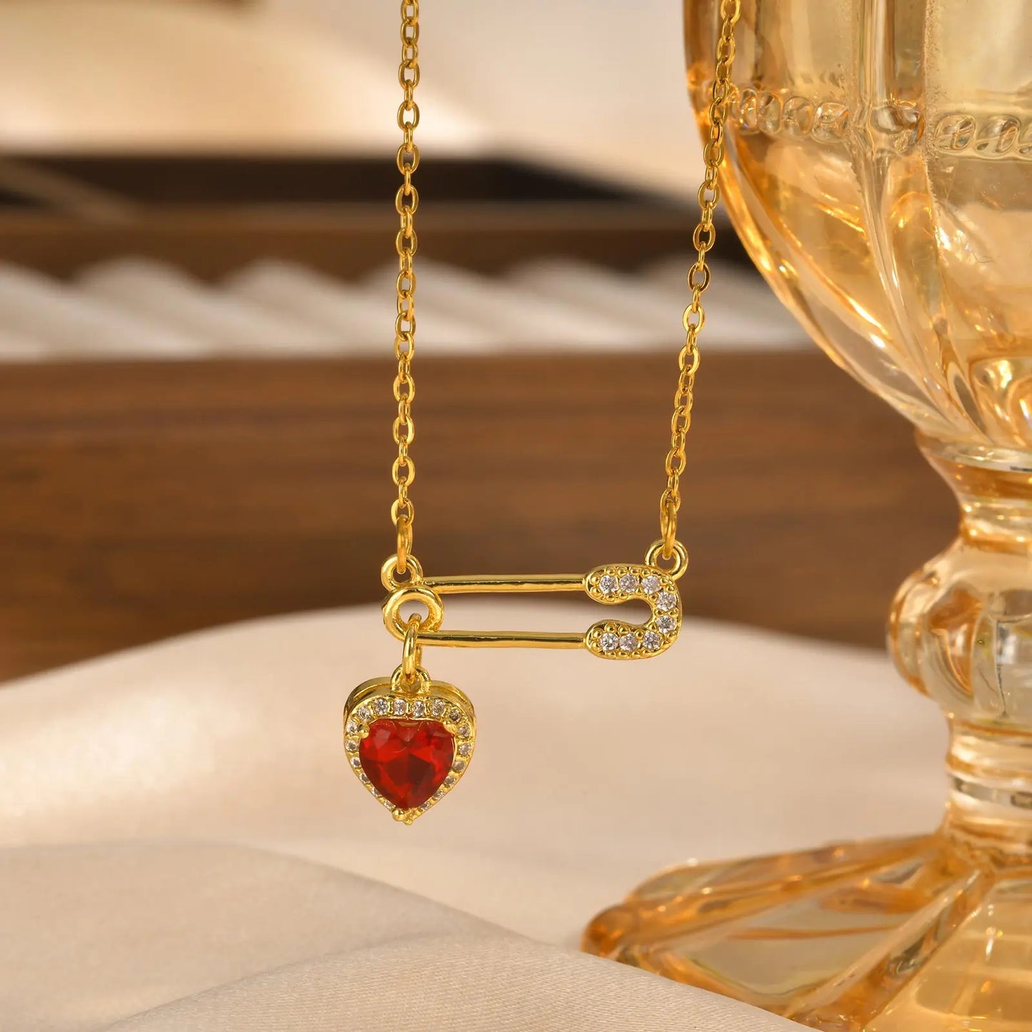 Herz Anhänger Gold Mit Stein