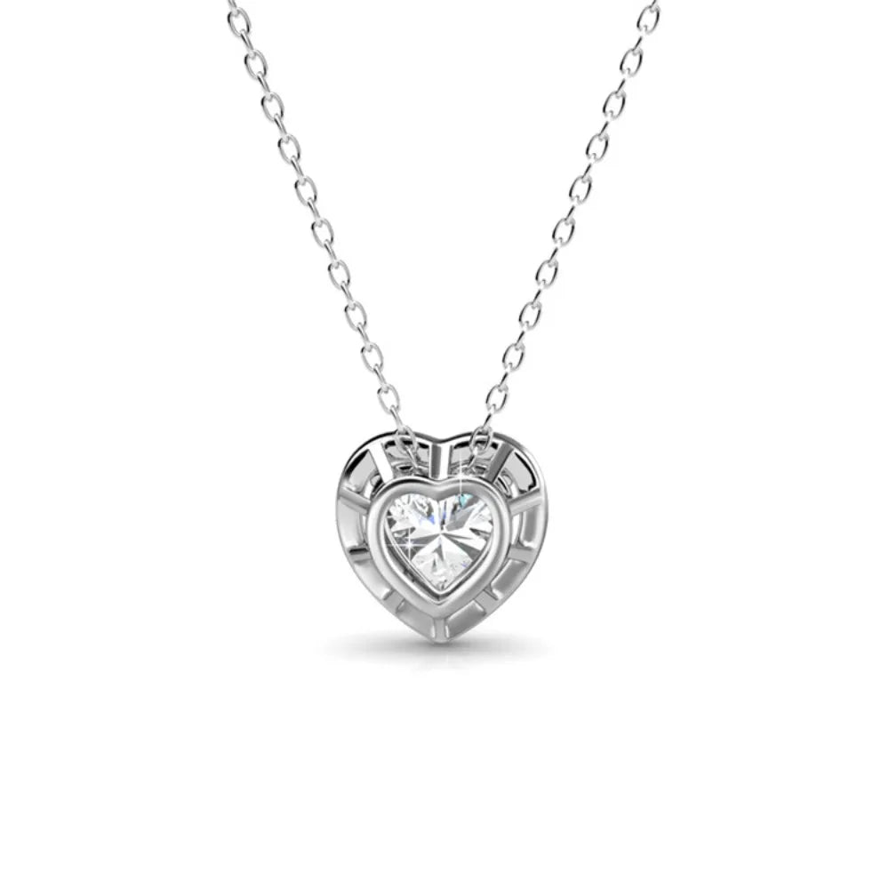 Anhänger Weißgold Herz Mit Brillanten