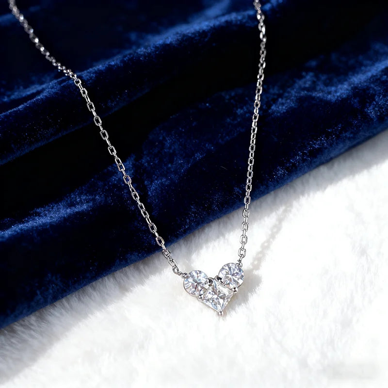 Kette Weißgold Herz Diamant