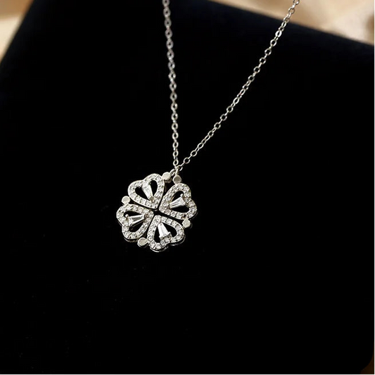 Halskette Weißgold Mit 4 Herzen