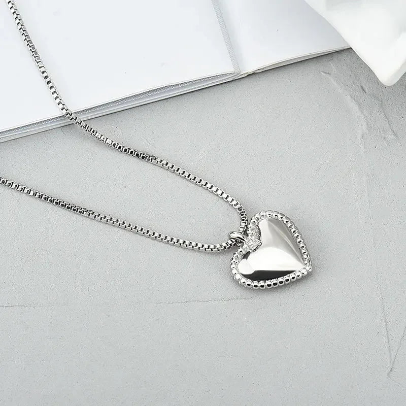 vintage silver heart pendant