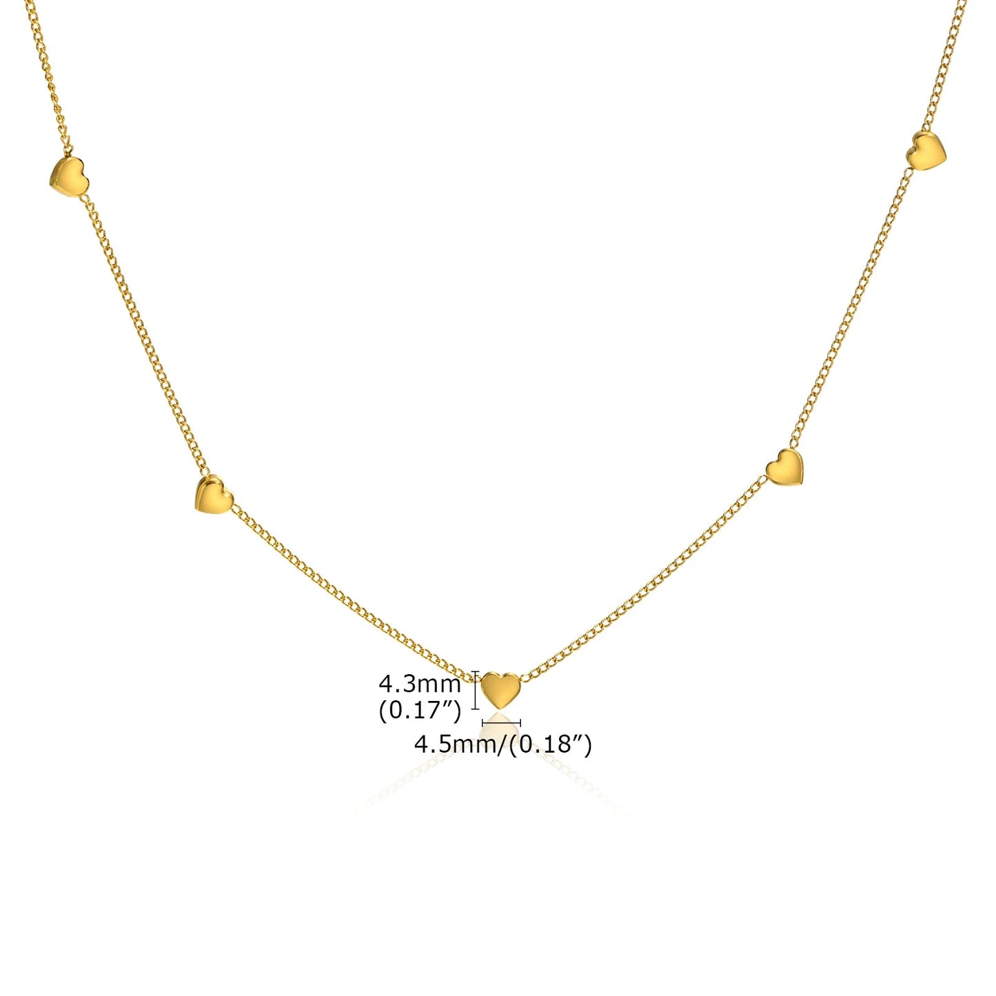 Kette Mit Vielen Kleinen Herzen