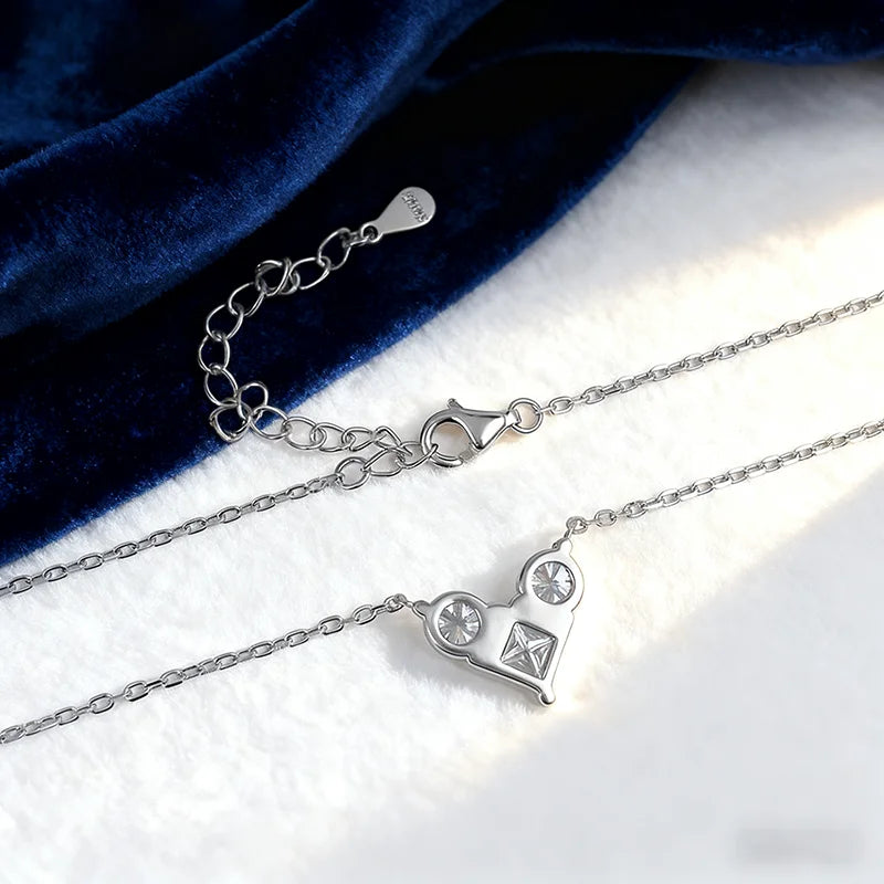 Kette Weißgold Herz Diamant