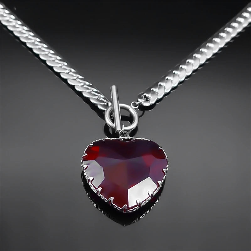 red-heart-silver-necklace