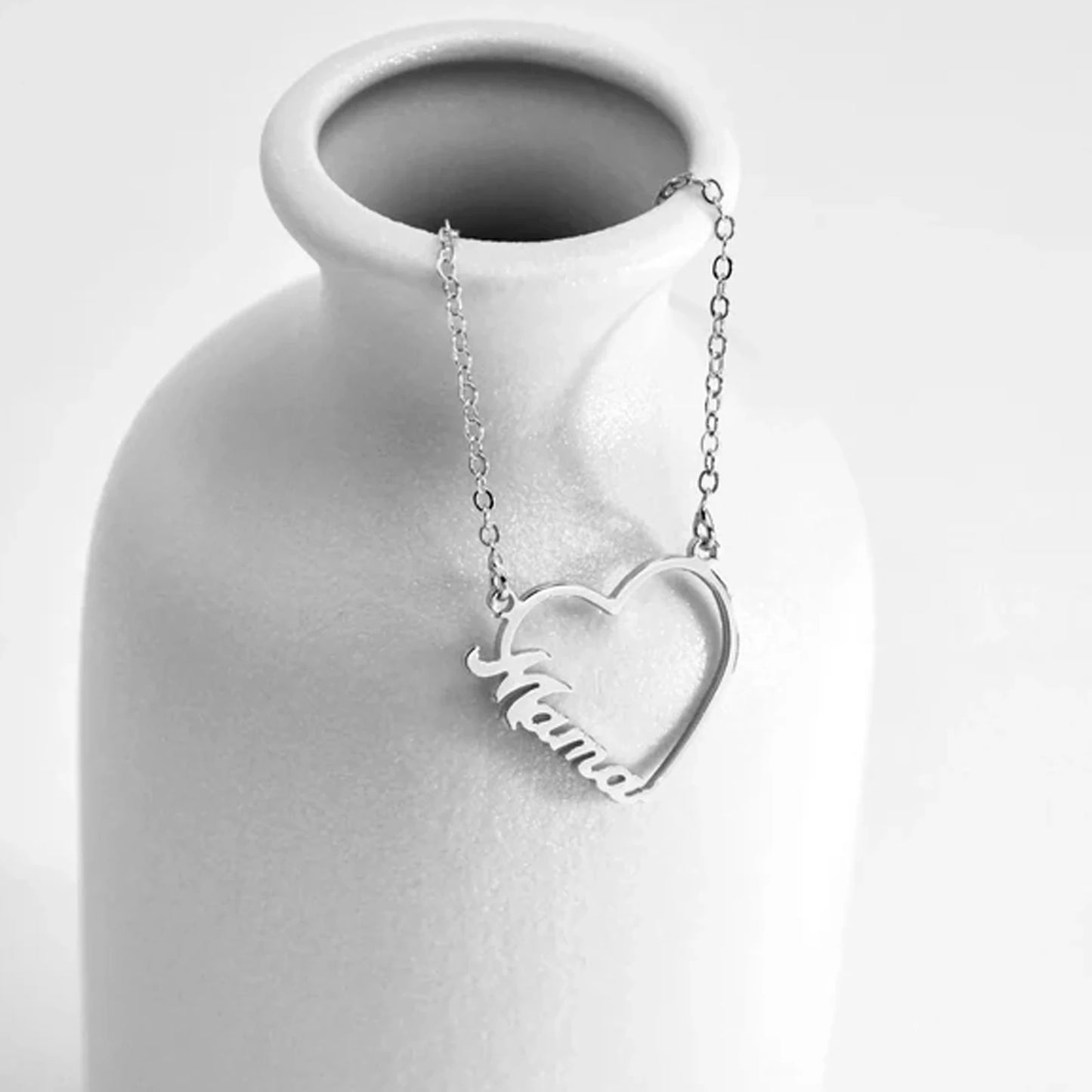 kette mit namen silber herz