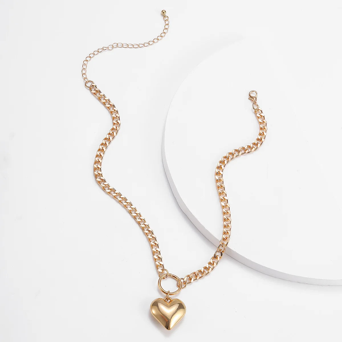 Big Gold Heart Necklace