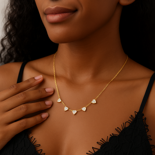 Herz Anhänger Gold Mit Diamanten