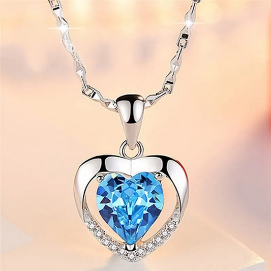 herz anhänger silber mit steinen