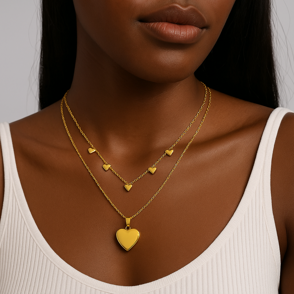 Kleiner Herzanhänger Gold