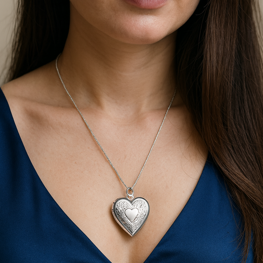 open-heart-pendant-silver